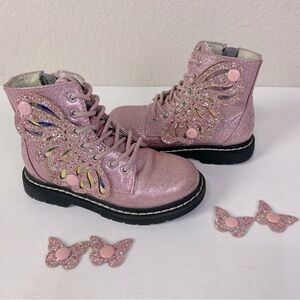 Lelli Kelly Pink Ali Di Fata Butterfly Boots Size 27/10